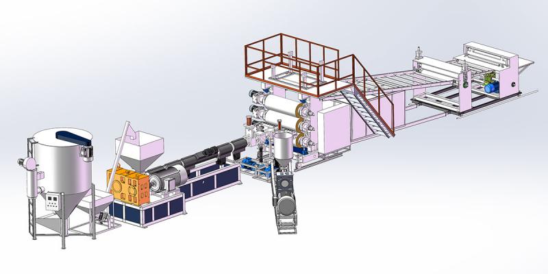 ABS, PC Co-extrusion BagBlister Sheet  Extrusion Production Line Equipment