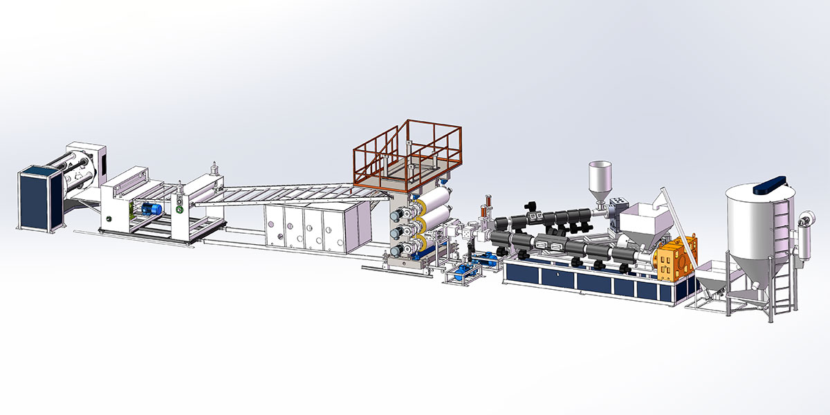ABSPMMA Composite Sanitary Ware Board; ABS, HIPSGPPS Refrigerator Board Production Line Equipment